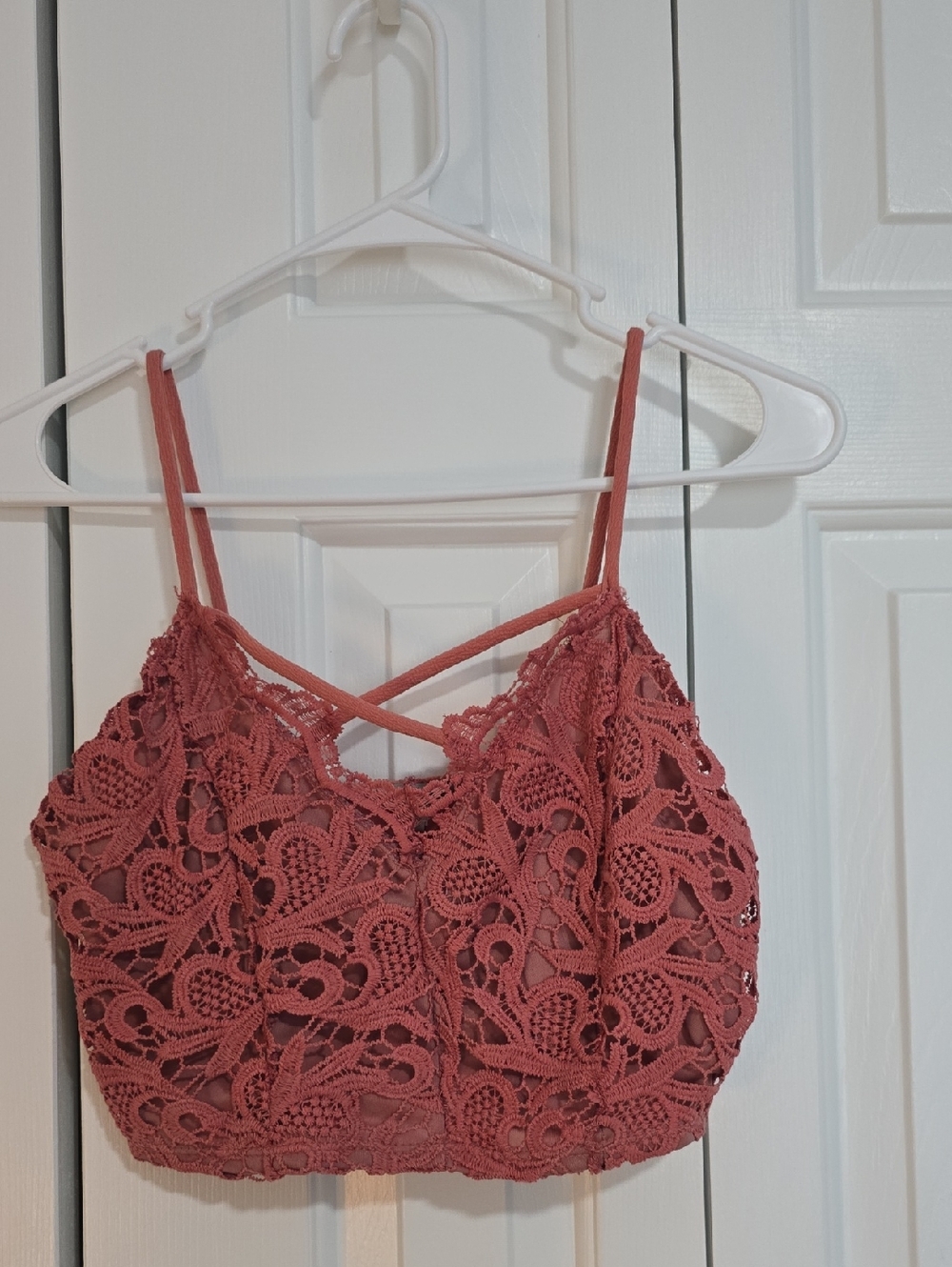 Charlotte Russe Rose Crochet Lace Bralette